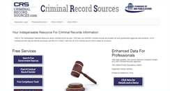 Desktop Screenshot of criminalrecordsources.com