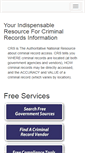 Mobile Screenshot of criminalrecordsources.com